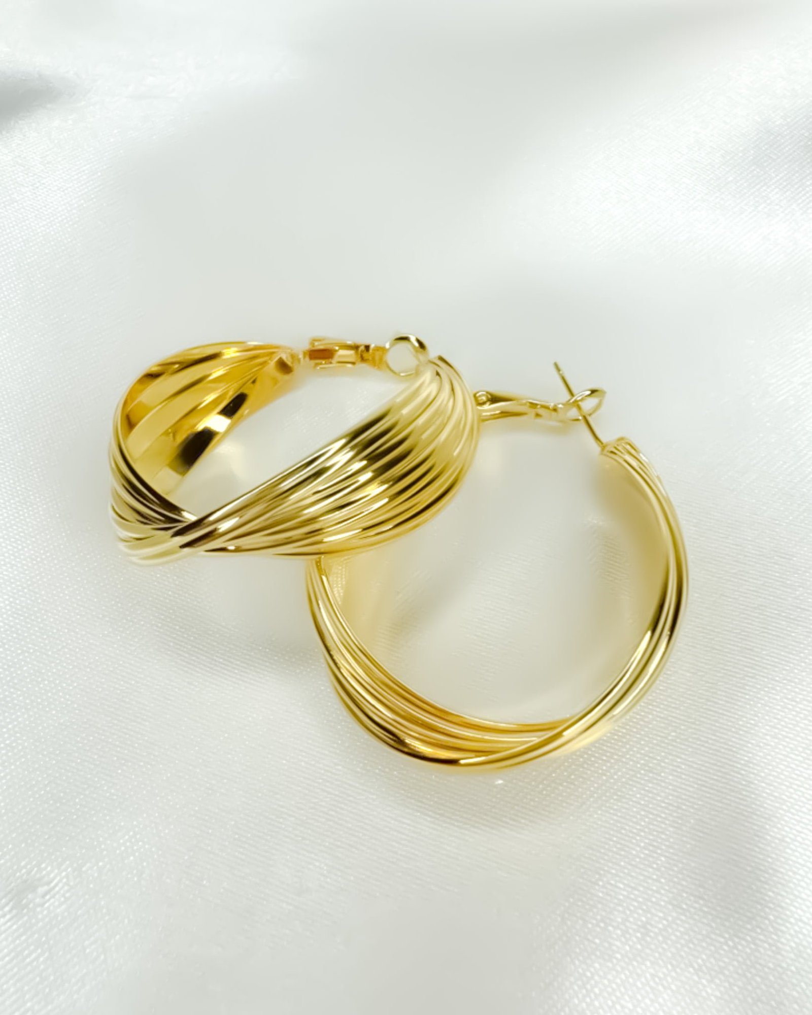 Eirene Gold Earrings - Image 2