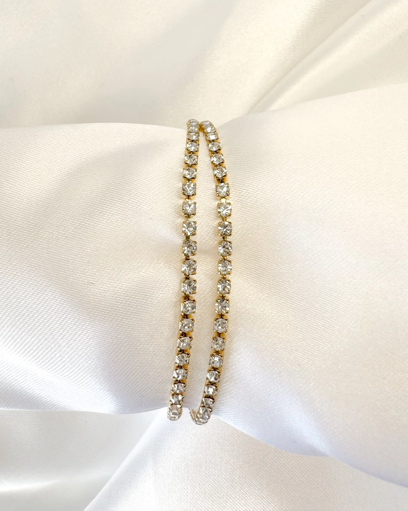 Danae Double Riviera Gold Bracelet