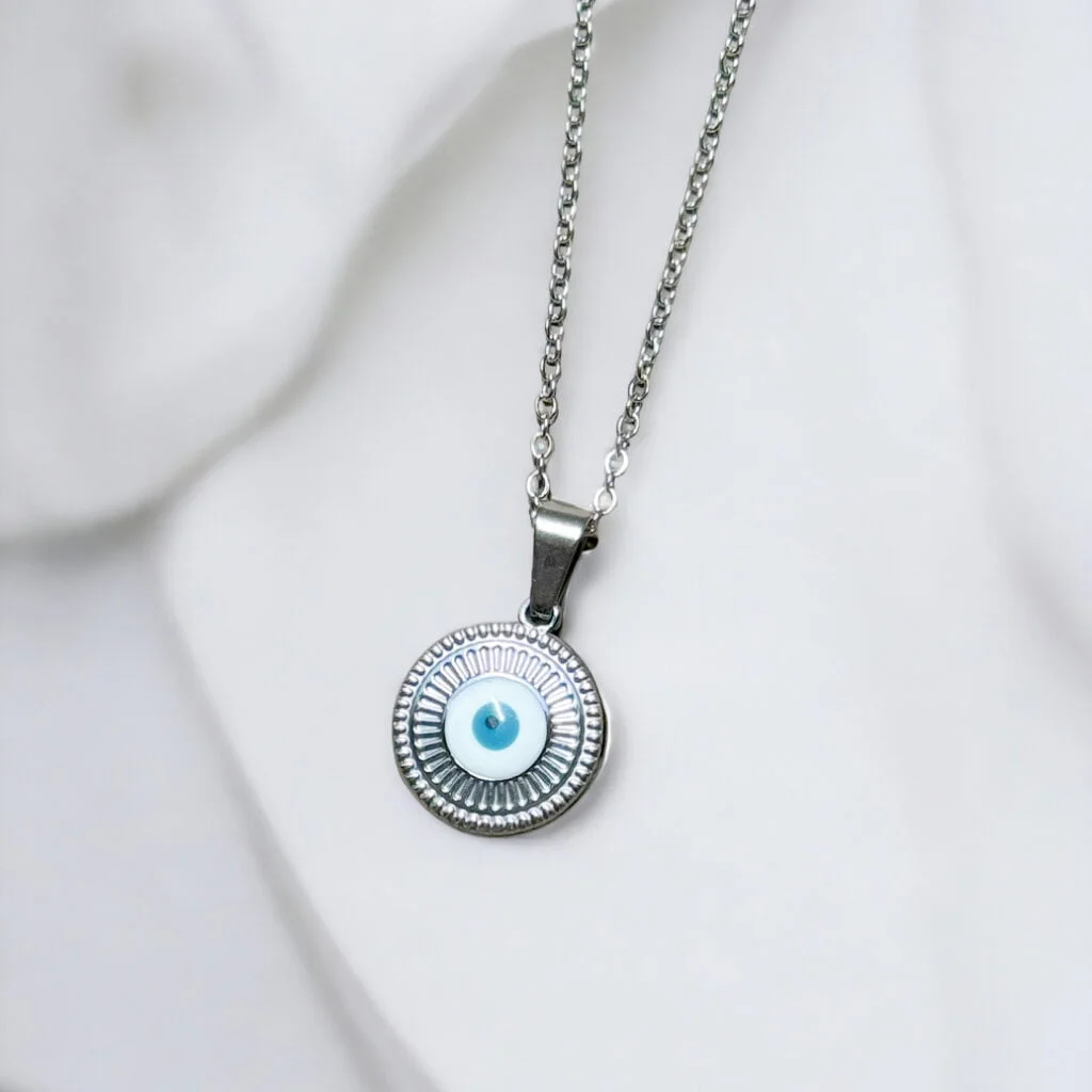 Evil Eye Silver Necklace