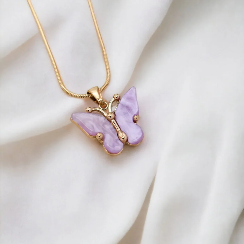 Mariposa Purple Necklace