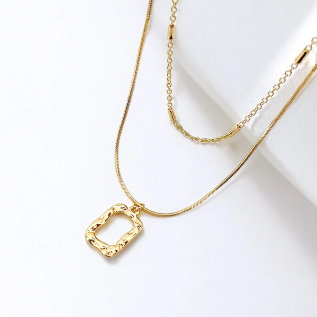 Quad Double Gold Necklace