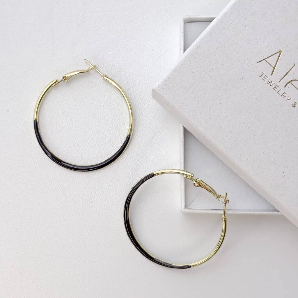 Nadia Black Earrings
